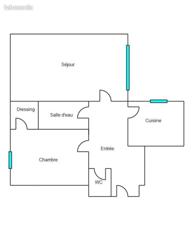 Appartement 2 pièces 42 m² · à Vaux-sur-Seine · 42 m² · 128 500 €