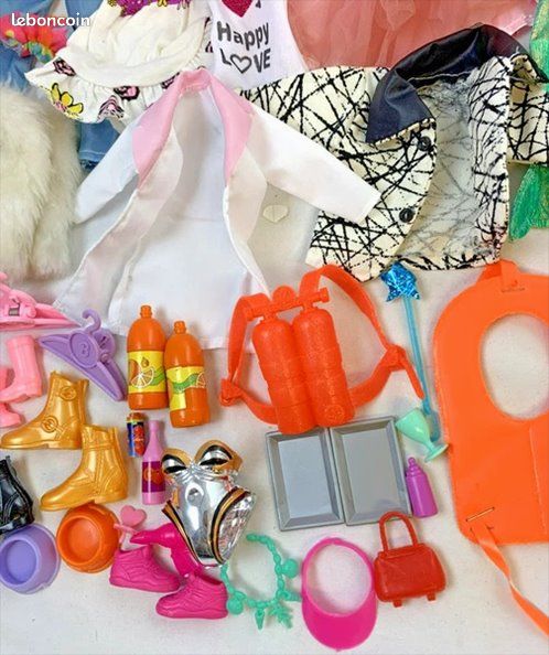 Barbie Clone Poupées Mannequins Lot Vêtements Accessoires Collection Vintage Années 80 90 (image 18)