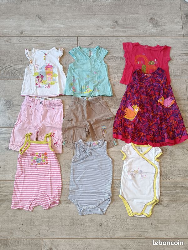 Lot vêtements bébé fille - 12 mois (image 2)