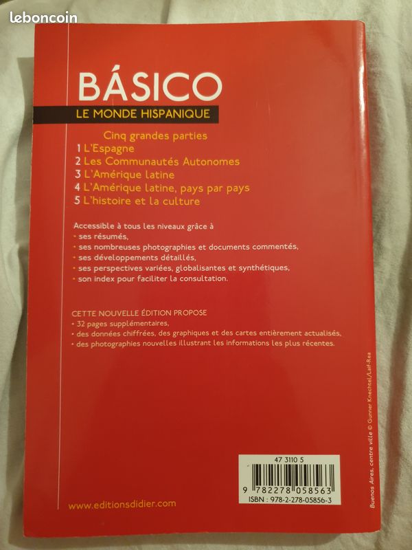 Livre Basico le monde hispanique (image 3)