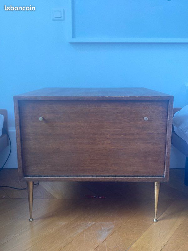 Mid-century Commode Design Vintage Bois Scandinave (Bar) (image 5)