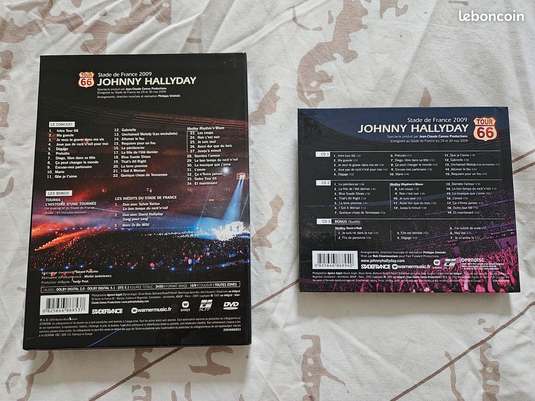 Johnny hallyday "tour 66" (coffret 3 cd + coffret 2 dvd) édition luxe (image 2)