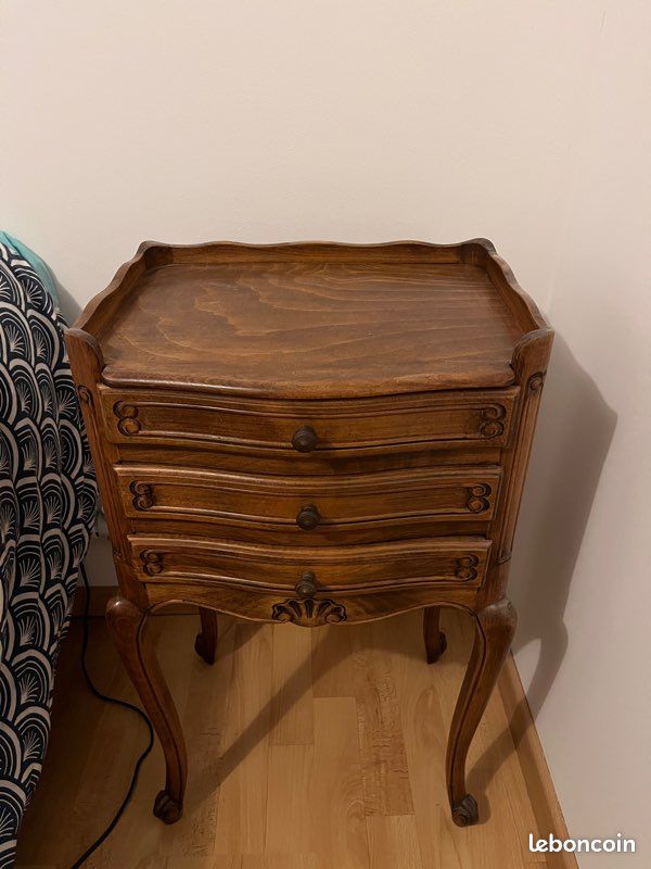 Table de chevet bois foncé (image 3)