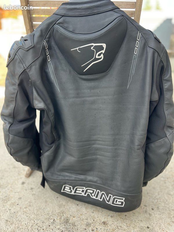 Cuir Noir Bering Forcio Cuir Blouson Cuir Bering Moto 3XL