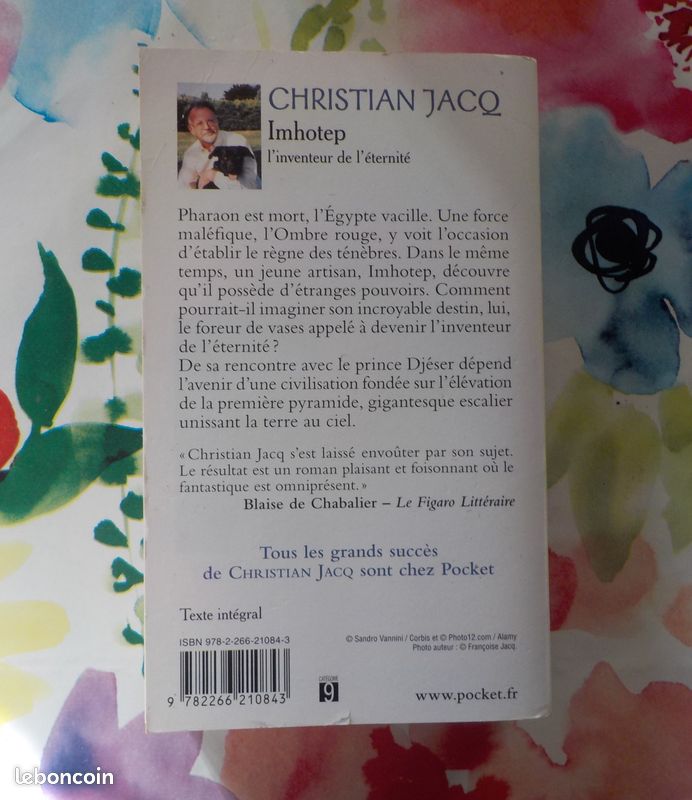 IMHOTEP L'inventeur de l'éternité de Christian JACQ Ed. Pocket (image 2)