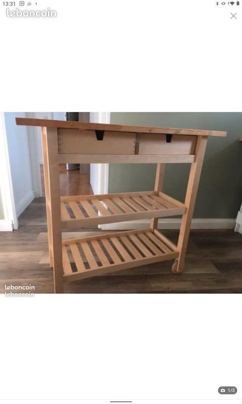 FÖRHÖJA Desserte, bouleau - IKEA (image 4)