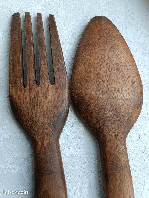 Couverts géants en bois pour crémaillère (image 4)