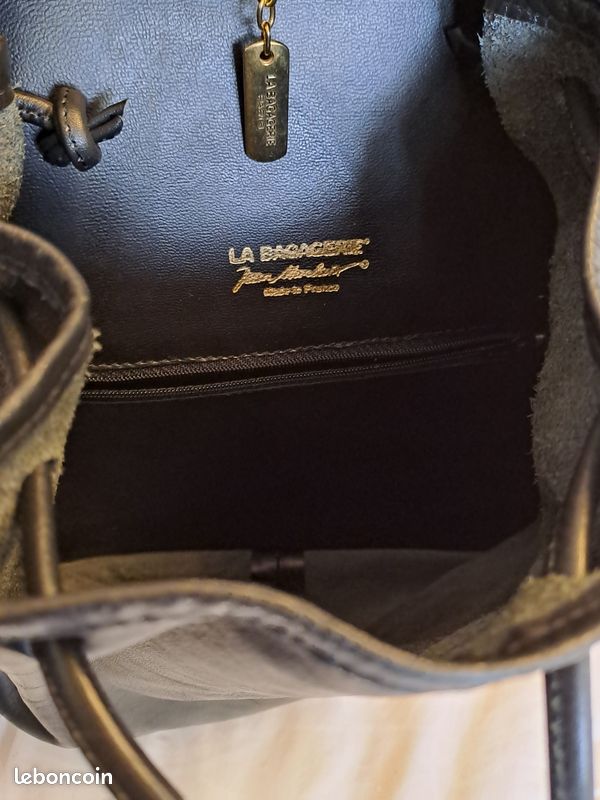 Sac à main en cuir noir - La Bagagerie (image 5)