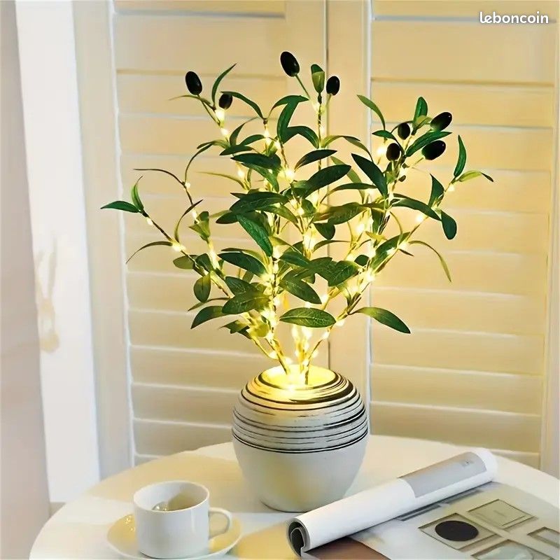 1 branche d’Olivier LED Déco - Ambiance Chaleureuse (image 1)