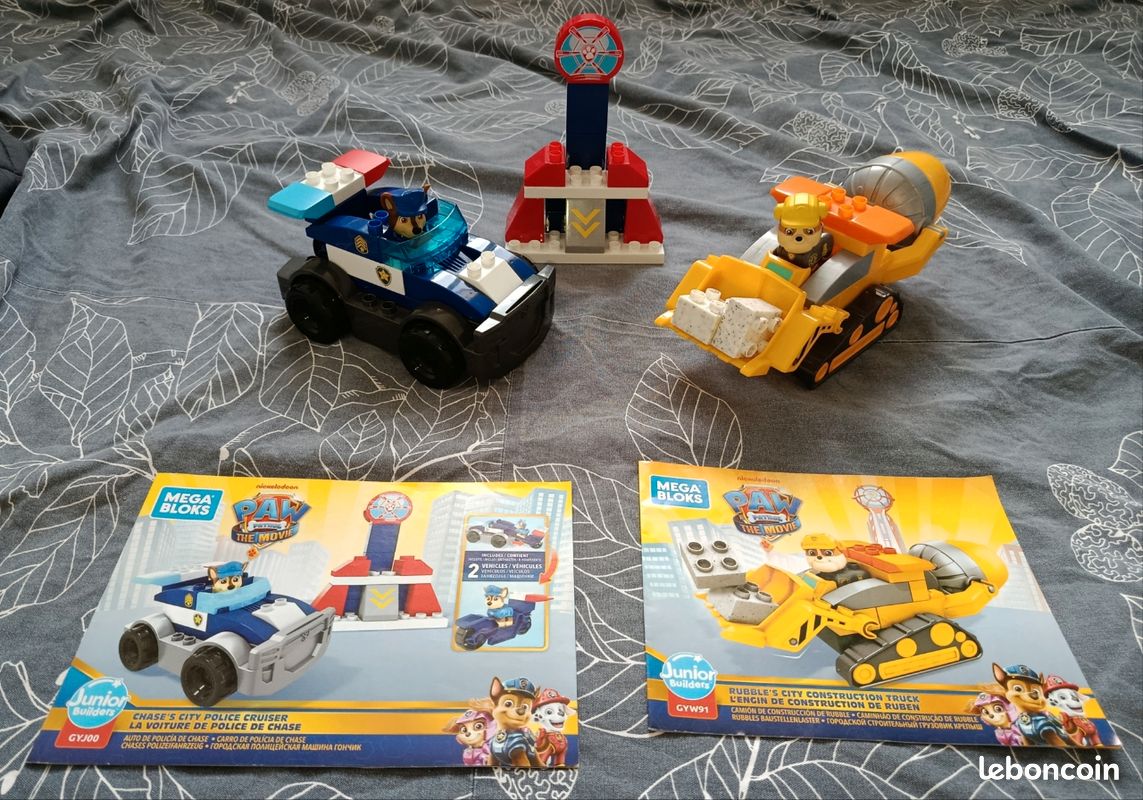 Mega Bloks La Pat'Patrouille : Le film, Engin de Construction de Ruben, 16 blocs de construction et 1 figurine, jouet pour bébé et enfant dès 3 ans, GYW91 Mega Bloks La Pat'Patrouille : Le film, Engin de Construction de Ruben, 16 blocs de construction et 1 figurine, jouet pour bébé et enfant dès 3 ans, GYW91