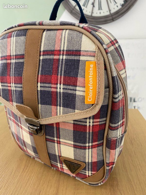 Petit sac à dos Clairefontaine – Collection Tartan 2016 (image 1)