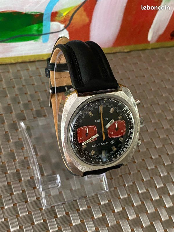 Chronographe mécanique vintage HERMA LE MANS (image 8)