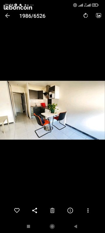 Appartement 1 pièce 23 m² · à Orléans · 23 m² · 520 €