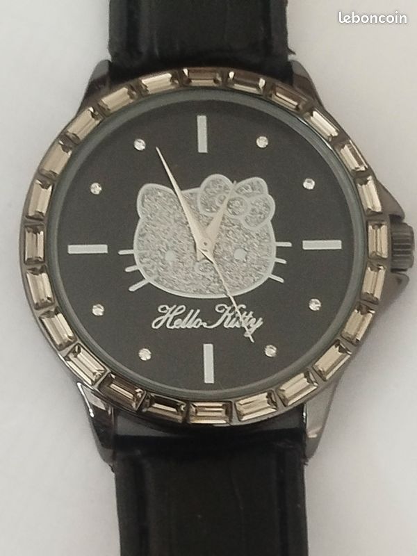 Montre Hello Kitty Léopard - Boîtier 37mm Acier - Quartz - Pour Femme/ado - Neuf