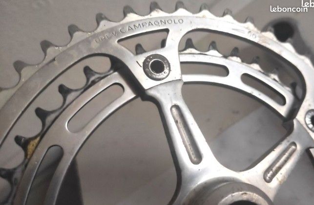 Axe De Pédalier Vintage Campagnolo Super Record Titane - Pièce Rare Pour Vélo De Course