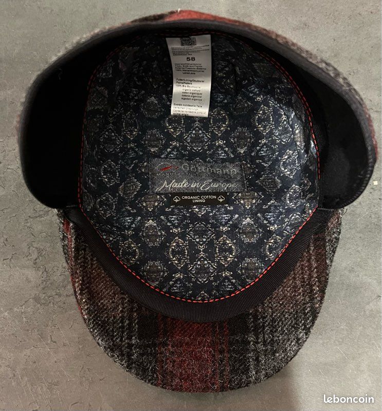 Casquette Béret Pour Homme, Taille 58, Multicolore - Neuf Jamais Porté