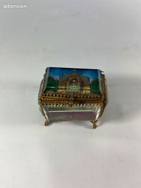 Écrin Ou Boîte Ancien En Cuir - Souvenir De L'Exposition Universelle De Paris 1889 - Objet Vintage