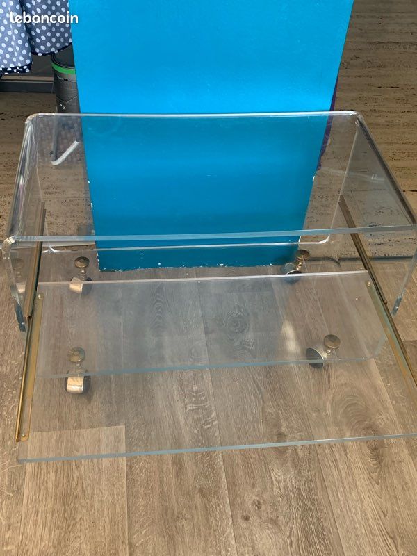 Table TV David Lange En Palissandre Massif - Meuble Contemporain D'occasion