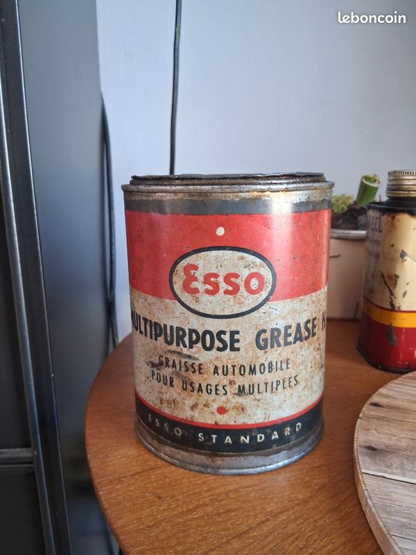 Ancien bidon d'huile Veedol - heavy duty oil - déco garage - Collection