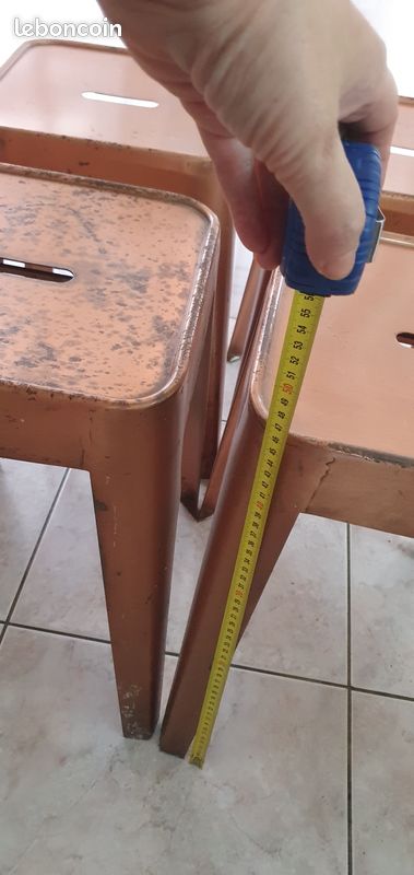 Tabouret metal style tolix (image 3)