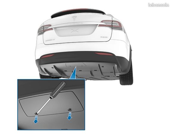 Housse De Crochet De Remorquage Arrière Pour Tesla Model 3 2017-2022 - Protection Parfait Et Élégante