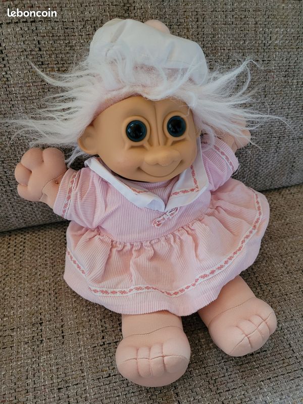 Poupée Trolls rose de la marque Russ - 30 cm - Années 90 (image 3)