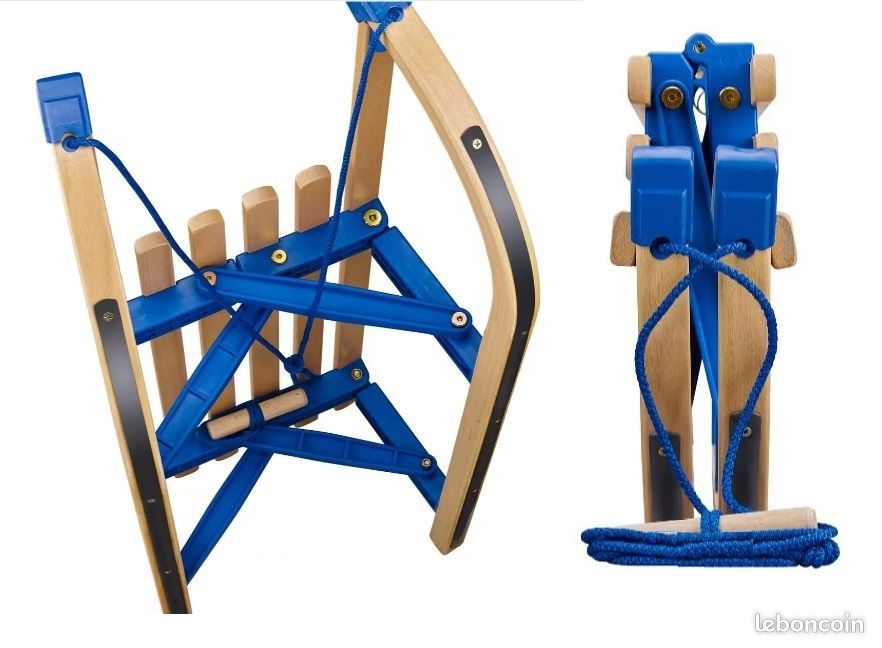 Pinolino Luge Davos – Traîneau En Bois 100 Cm – Charge 90 Kg – De 2 à 99 Ans – Certifié TÜV/GS