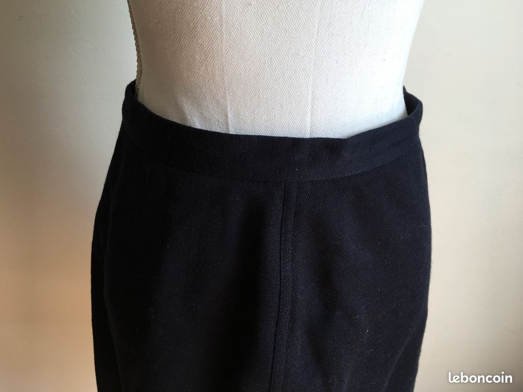 Jupe Sonia Rykiel Taille 38/40 En Popeline De Coton Abricot - Occasion Très Bon État