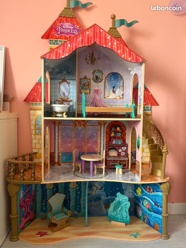 Kidkraft Disney Princess Ariel Ariel Land To Sea Castle Dollhouse