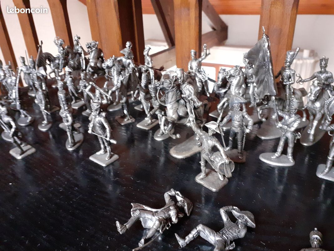 Lot De Soldats De Plomb MHSP – Armée Napoléonienne, Infanterie Française 1:32