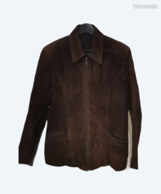 Veste femme en croûte de cuir Vêtements