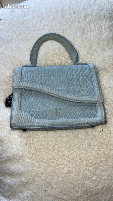 Sac bleu ciel jean Accessoires Bagagerie