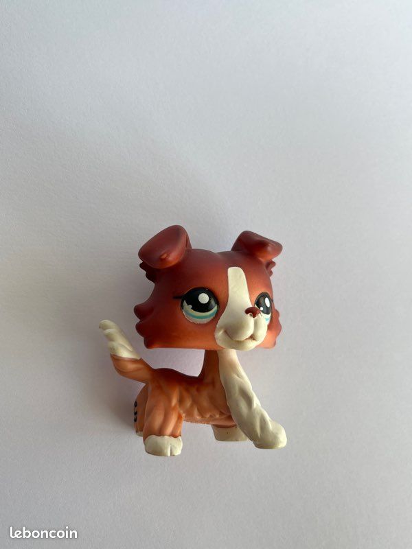 AUTHENTIC LITTLEST PET Shop #893 LPS Collie Dog Original Hasbro Poor EUR 14,99 - FR