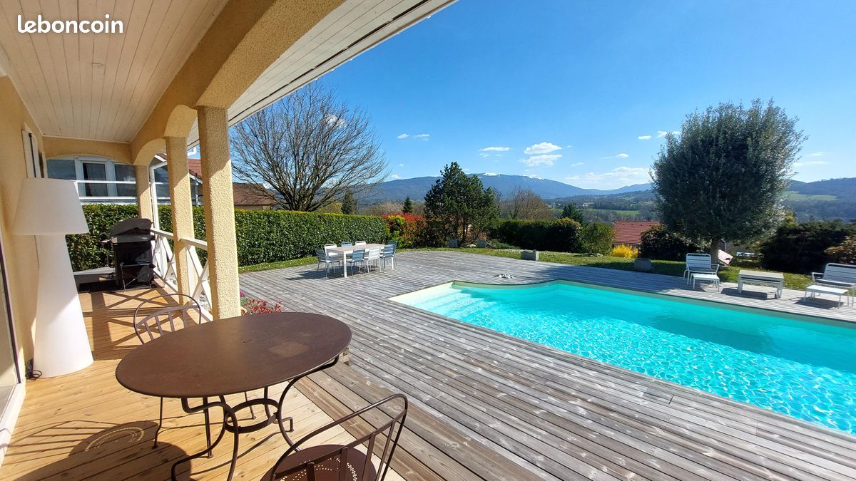 Vente | Maison contemporaine | 5p | 4ch | 122.07 m² | Lovagny | Expo Sud-Ouest | Terrasse · Balcon · Piscine (image 1)