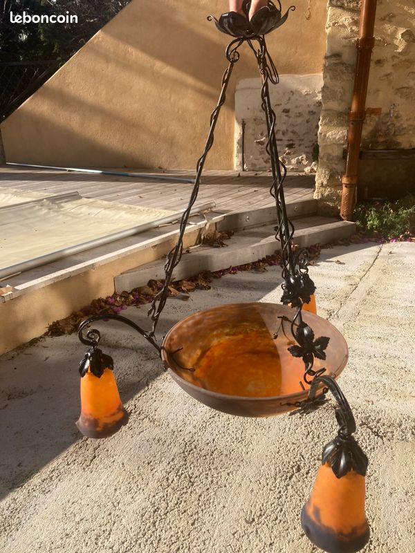 Lustre Muller Frère Art Déco (image 2)