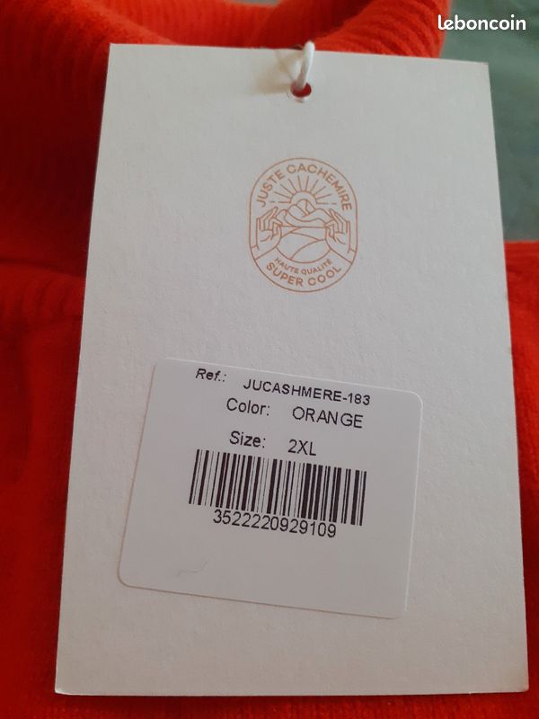 Pull col roulé 100% cachemire Juste cachemire (image 1)