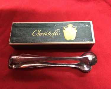 PINCE GLAÇON SUCRE Delafosse 16 Cm Christofle Bel État Métal Argenté