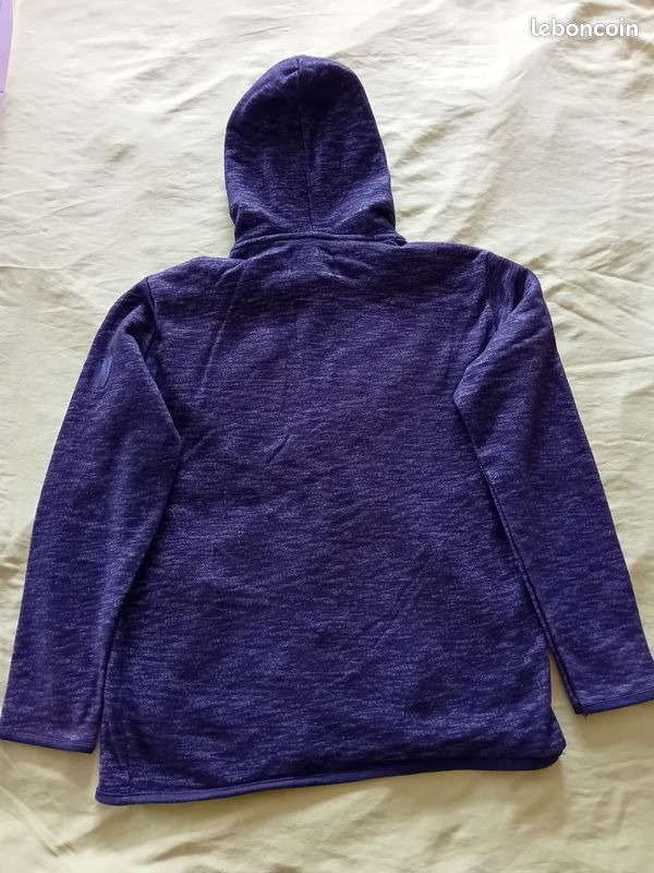 Sweat zippé gris 10 ans (image 3)