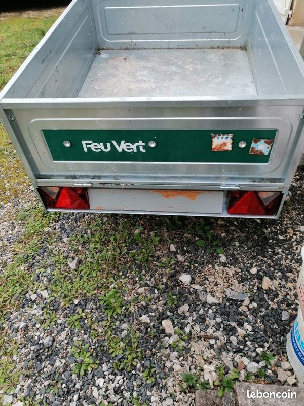 Remorque Vintage Step 2 Pour Wagon - Vert Armée, Rare étiquette D'époque