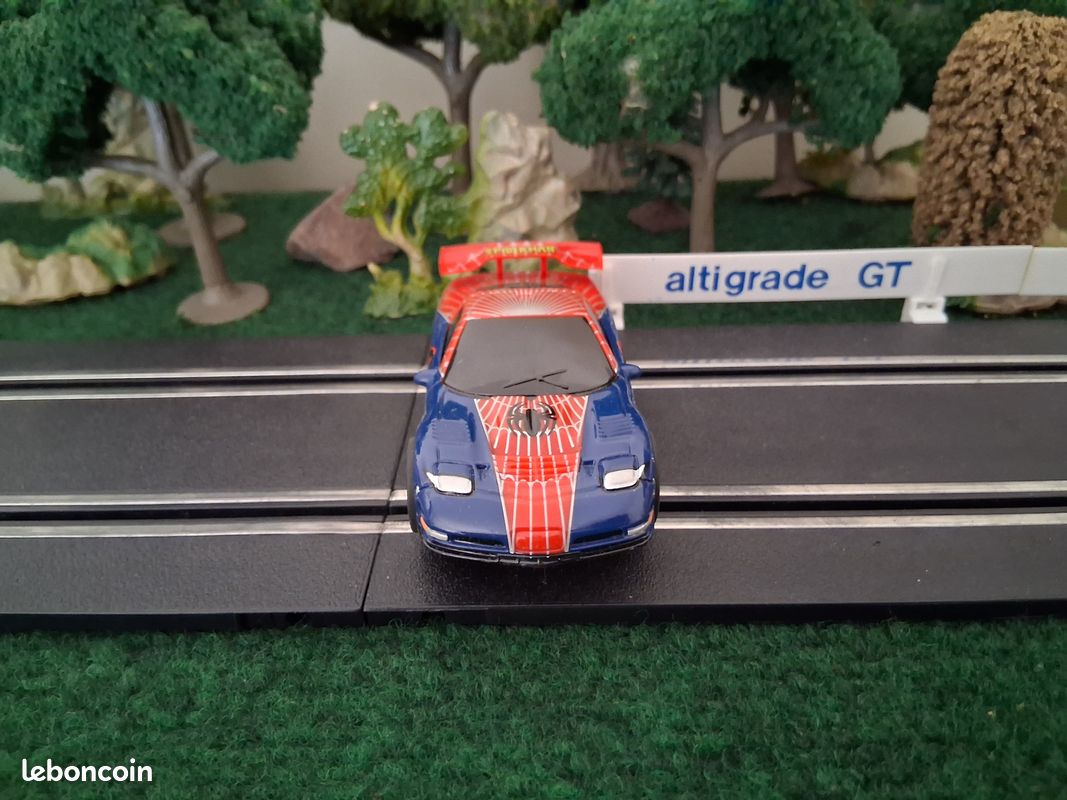 Voiture MARVEL SPIDERMAN pour circuit de voitures électrique CARRERA GO compatible NINCO/WRC/TEAM CITY/POLISTIL au 1/43 (image 2)