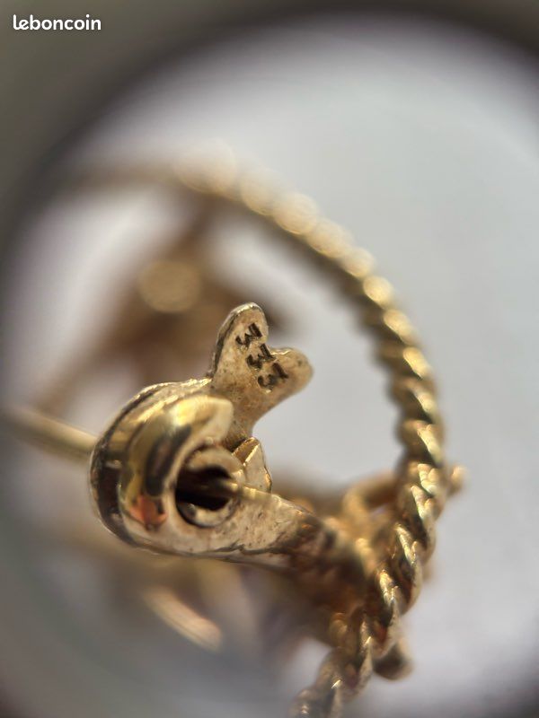 Petite broche art nouveau laiton - Montres & Bijoux