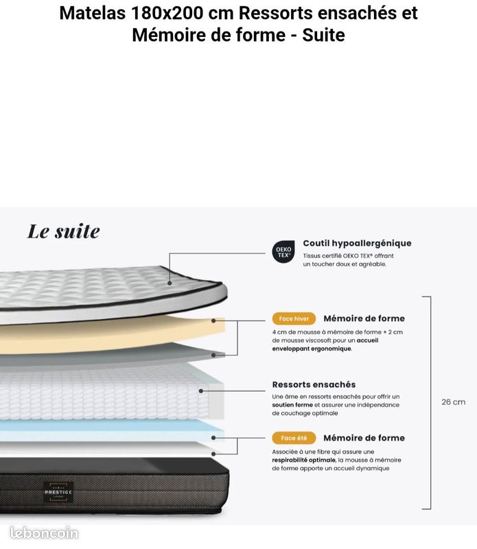 Matelas 180*200 cm (image 2)