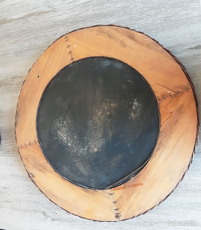 Miroir vintage rotin (image 3)