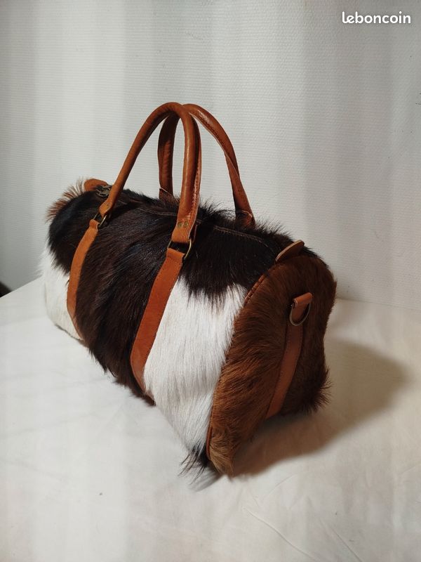 Sac de voyage femme cuir italien vintage marron Zeno