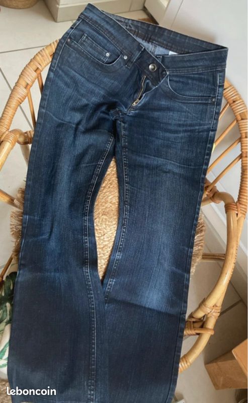 Jean Femme Les P’tites Bombes Taille 36 (W27) – Coupe Bootcut Marron, Décontracté Et Stylé