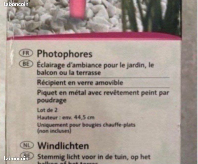 4 photophores /éclairage extérieur (image 3)