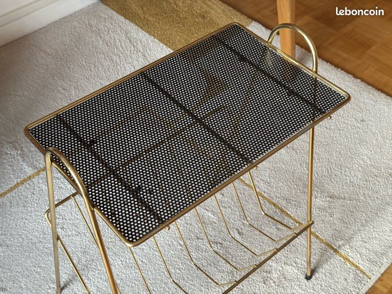 Lot De 12 Anciens Porte-revues En Métal Doré - Déco Vintage