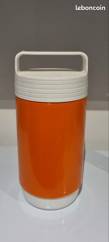 Thermos / boîte isotherme vintage 70's orange (image 1)