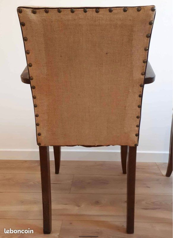 Lot 2 chaises fauteuils bridge vintage années 50 (image 5)