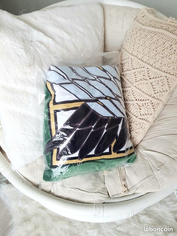 Enorme plaid cape 110 x 160cm NEUF, manga shingeki no kyojin snk attaque titans (image 6)